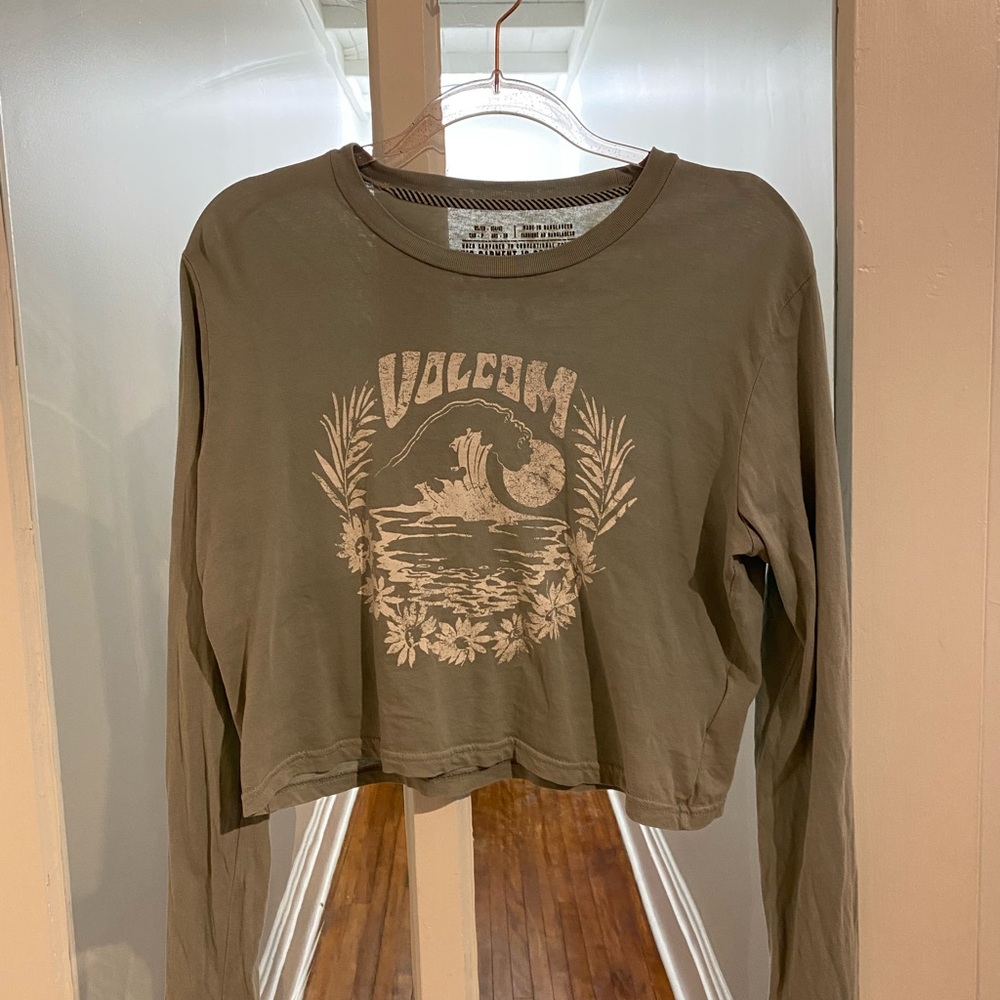Volcom Graphic Long Sleeve Crop Top